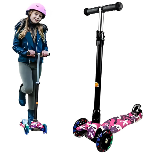 🛴 Scooter Lumina con Ruedas LED ✨