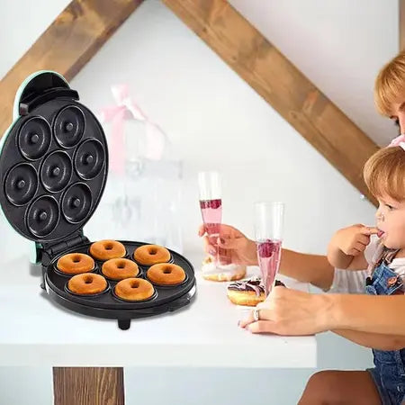 🧁 Mini Máquina de Donas 7P Blanca 🍩