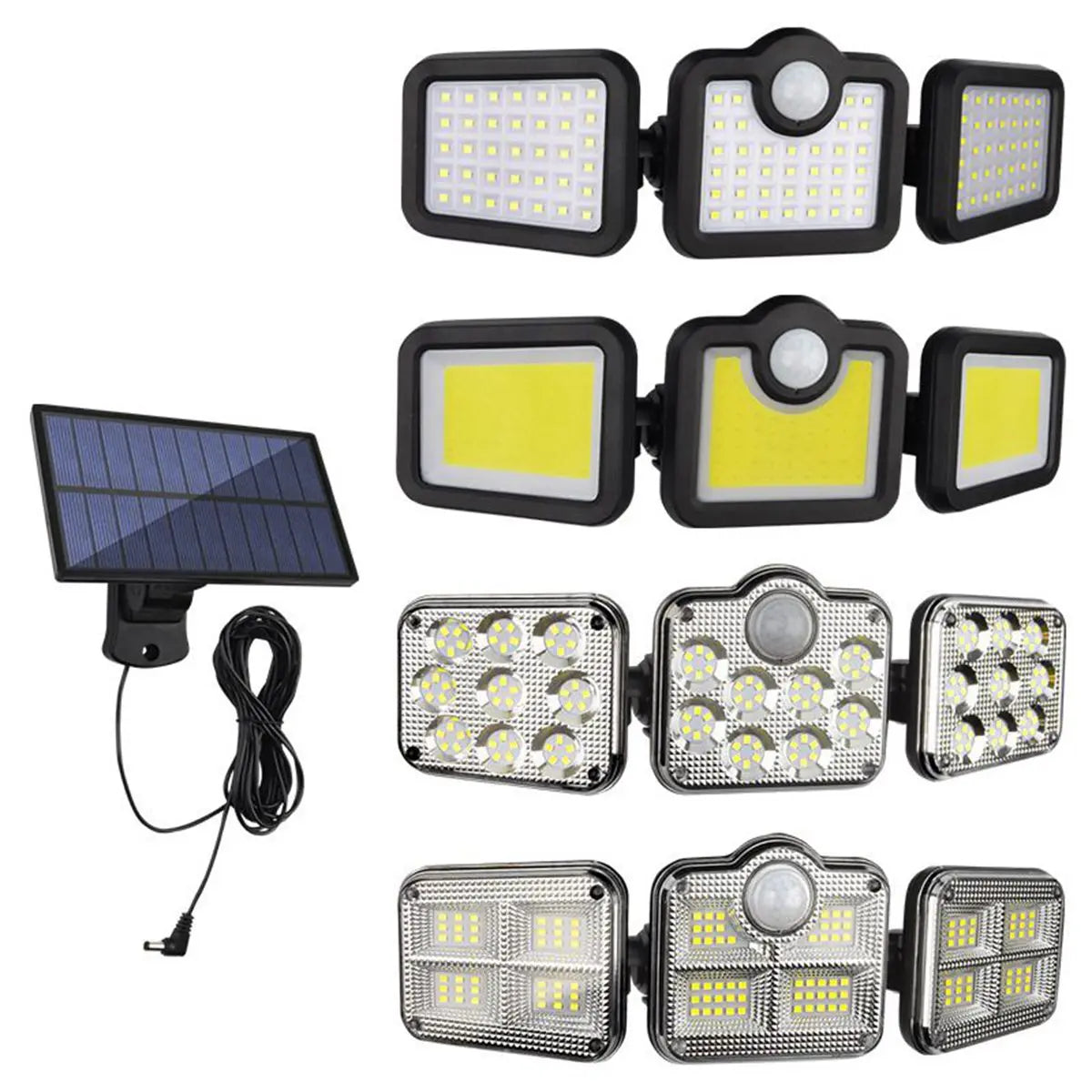 💡 Lâmpada Solar JY-1725A 🌞 74 LEDs Brilhantes