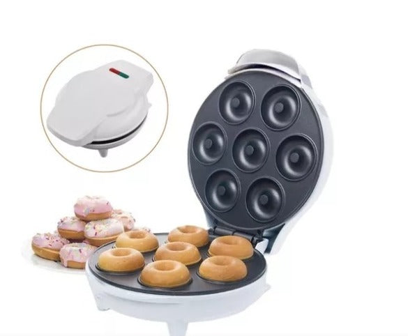 🧁 Mini Máquina de Donas 7P Blanca 🍩