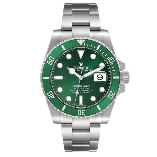 🕰️ Rolex Submariner Plateado Verde 🌿